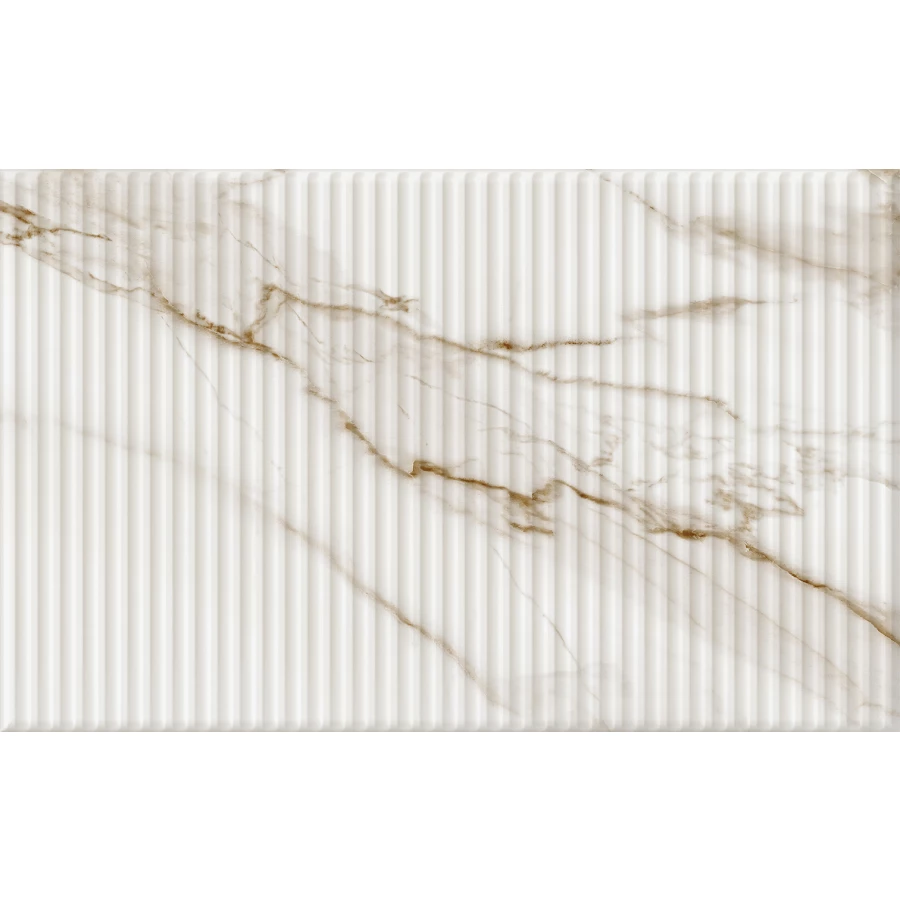 Плитка настенная Gracia Ceramica Капелла низ 02 глянцевая белая 010100001555 40х25 см