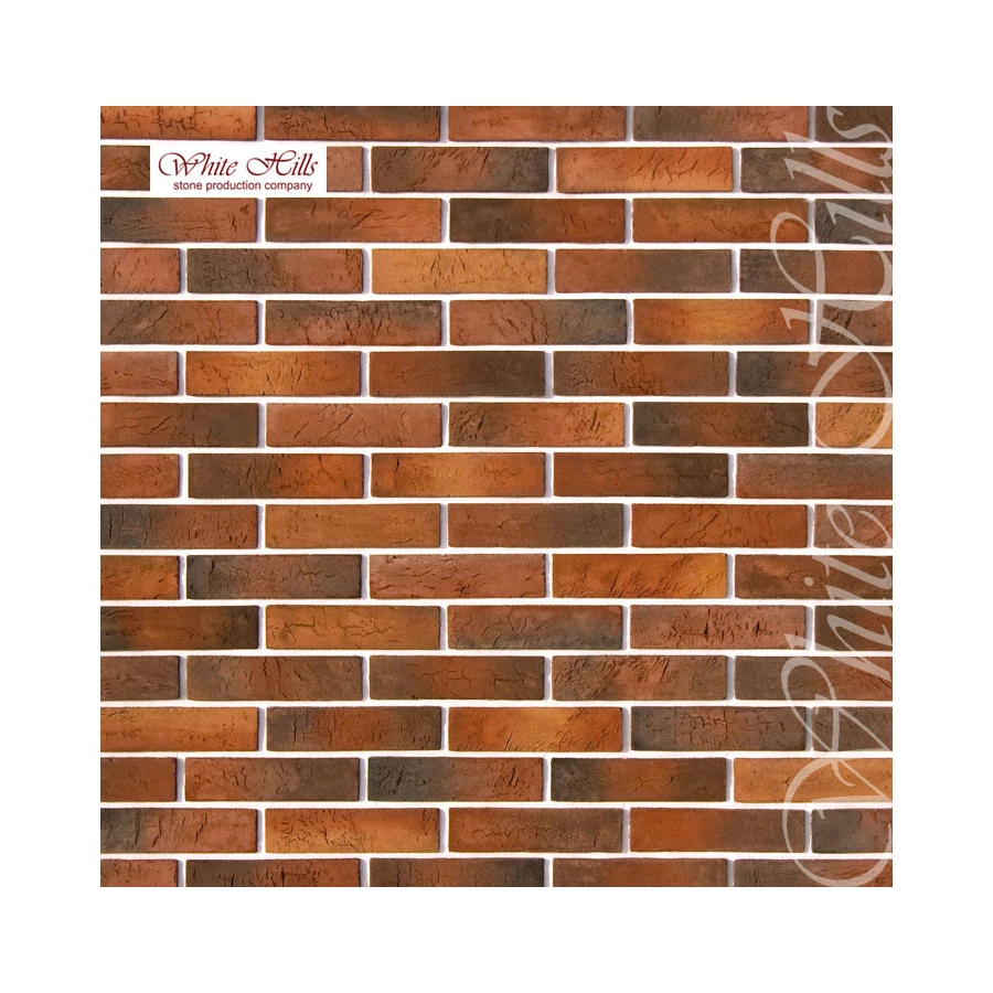 Плитка под кирпич White Hills Терамо Брик 353-70 22х5,5х1,2-1,5 см