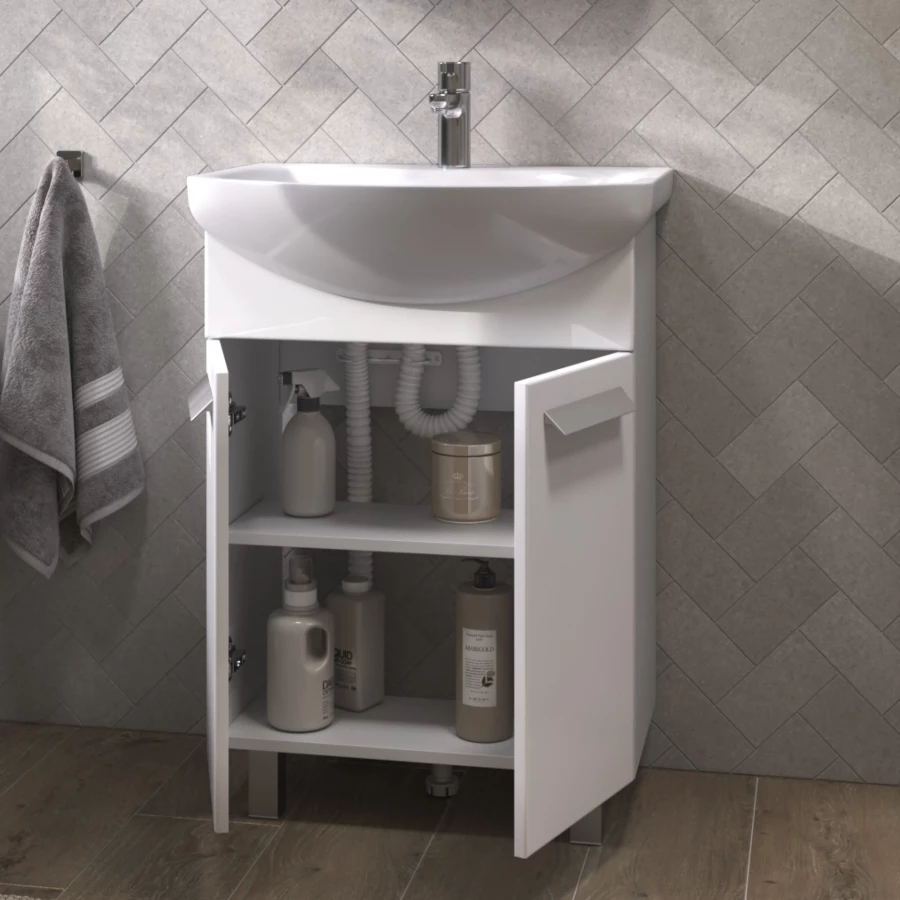 Тумба под раковину Vigo Hoska 600-2-0 белый 231