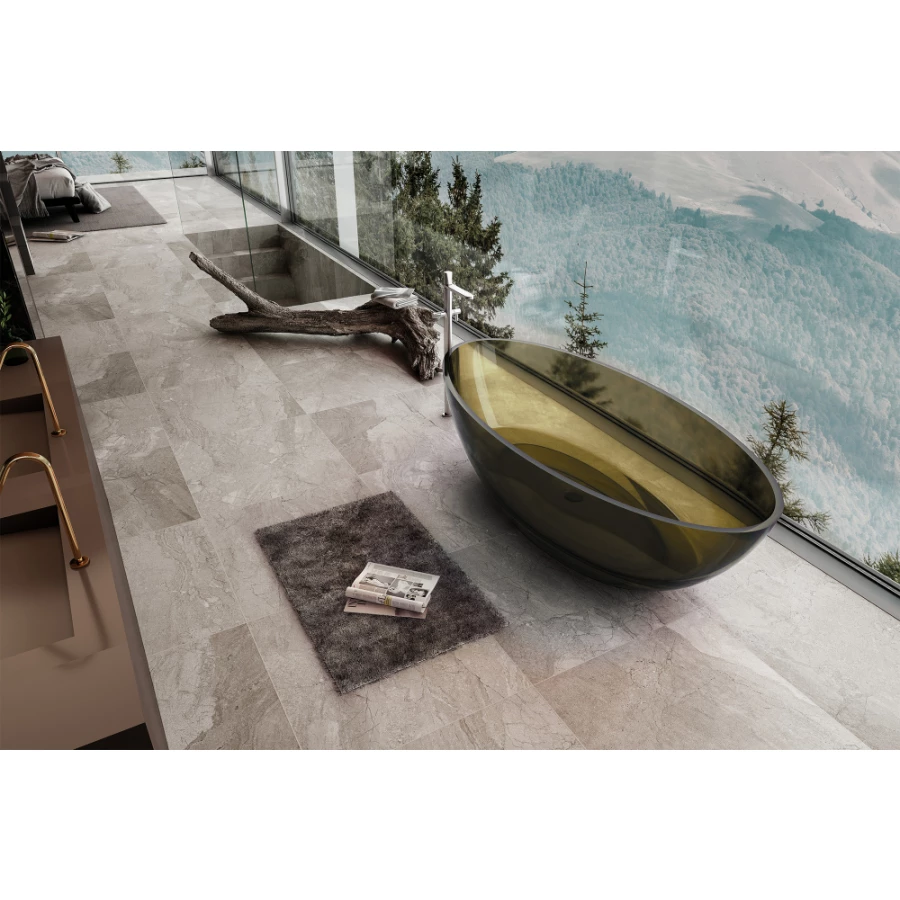 Прозрачная ванна Abber Kristall оливковая AT9702Vesuvian 180х85 см