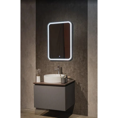 Зеркало Azario Мальта tx сенсорный выключатель теплый холодный свет LED-00002698 55х80 см