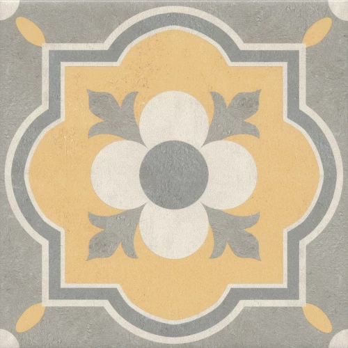 Декор Kerama Marazzi Эрмитаж 1 матовый желтый VT/A459/5009 20x20 см