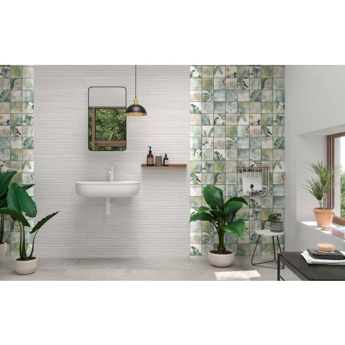 Плитка настенная Colorker Линнеар Вхите / Linnear White матовая белая 221150 100х31,6 см