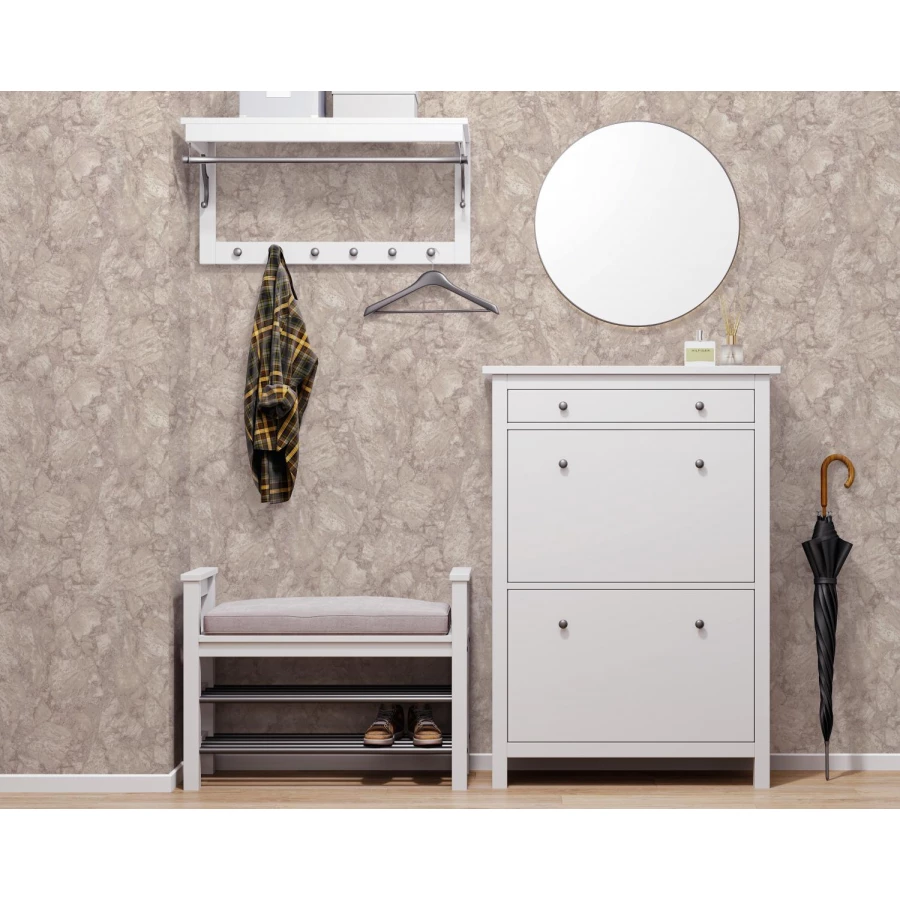 Обои флизелиновые Palitra Life Berg 2.0 бежевые PL31162-22 1,06х10,05 м