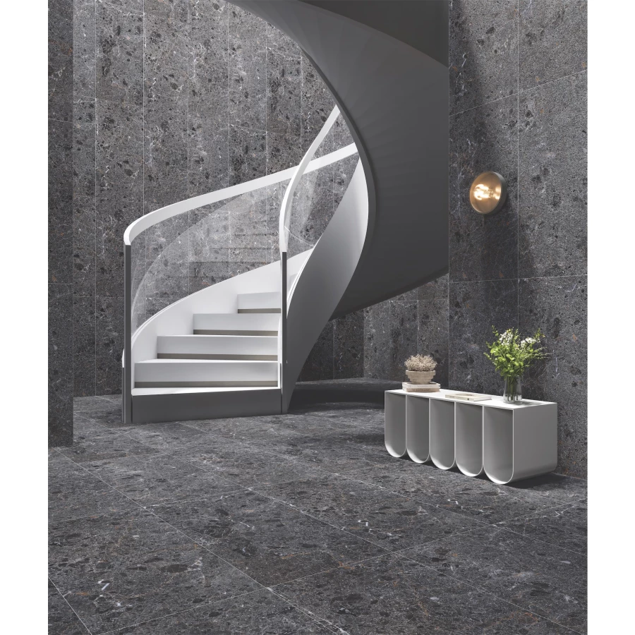 Керамогранит NT Ceramic Rockstar Black Abyss матовый черный NTTHS99802D 120х60 см