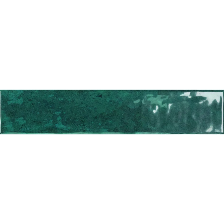 Плитка настенная Monopole San Remo Turquoise глянцевая бирюзовая 25x5 см