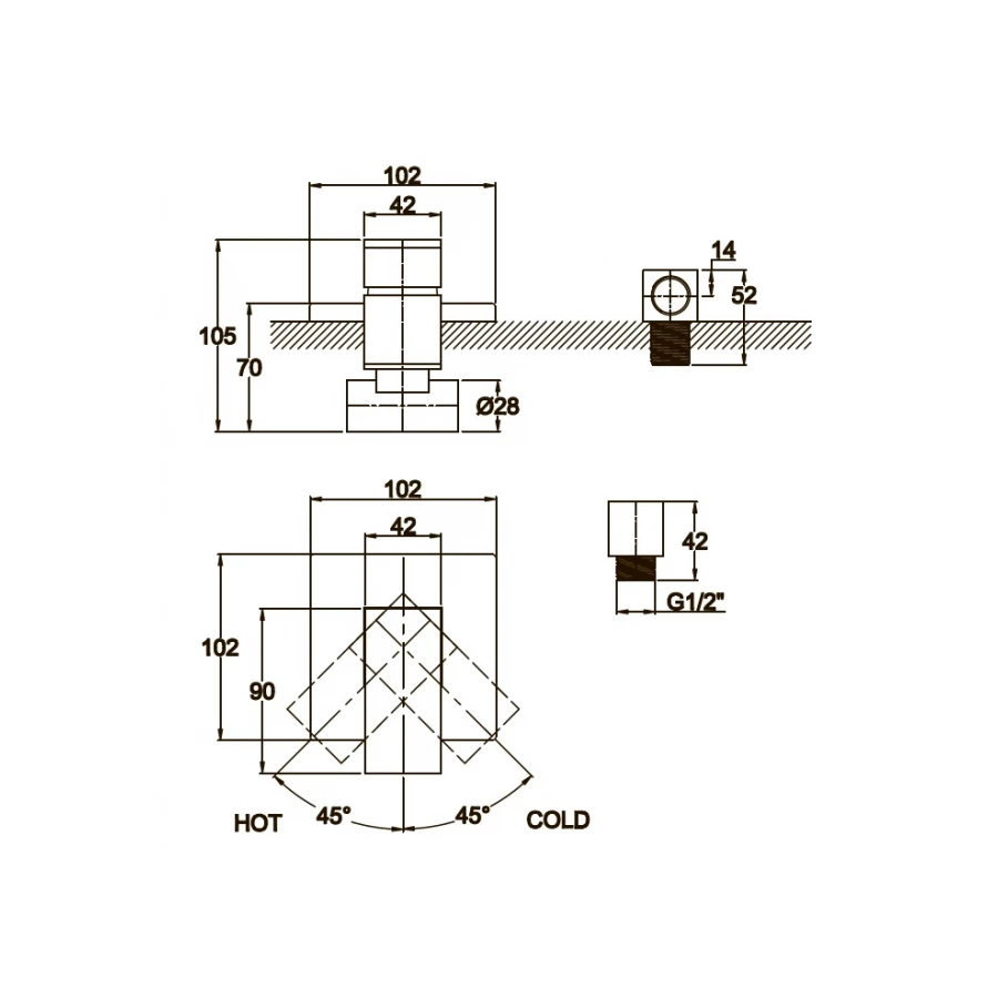 Смеситель для ванны Kaiser Sonat 34177 хром