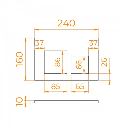 Кнопка слива RGW SWH-09Gb 68420009-06