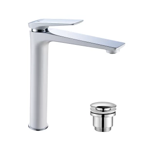 Смеситель Lemark Allegro для раковины монолитный белый LM5909CW