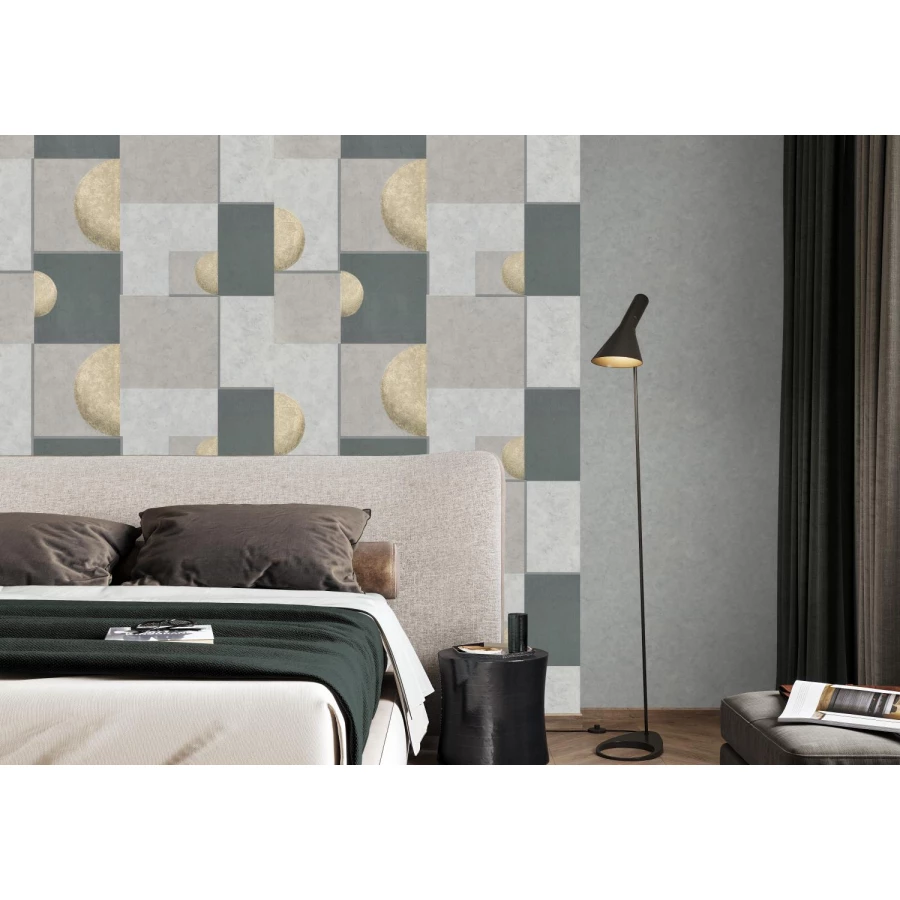 Обои флизелиновые Palitra Home Eclipse серые HC72080-47 1,06х10,05 м