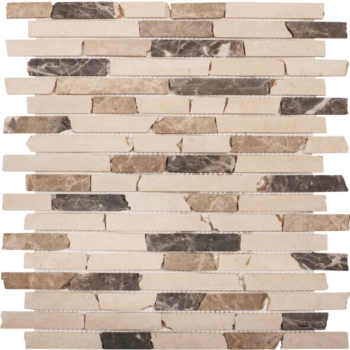 Мозаика Starmosaic Broken Mix нат. мрамор бежевый 30,5х30,5 см