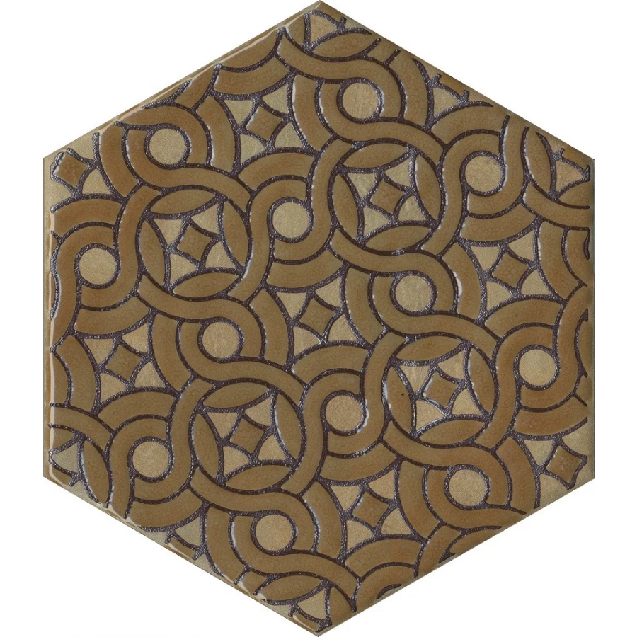 Керамогранит Kerama Marazzi Гроссето Декор матовый жёлтый VT/A559/SG23039N 23,1х20 см