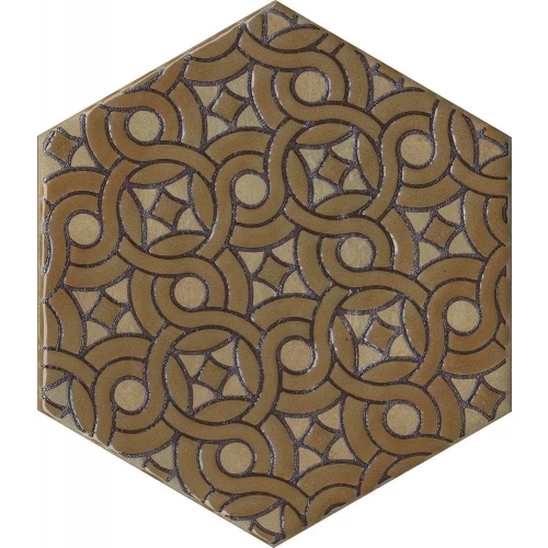 Керамогранит Kerama Marazzi Гроссето Декор матовый жёлтый VT/A559/SG23039N 23,1х20 см