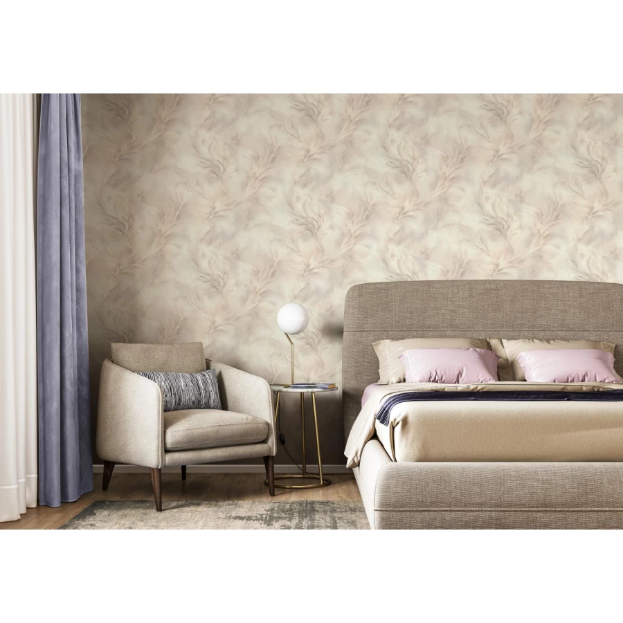 Обои флизелиновые Palitra Home The Best бежевые HC72370-24 1,06х10,05 м