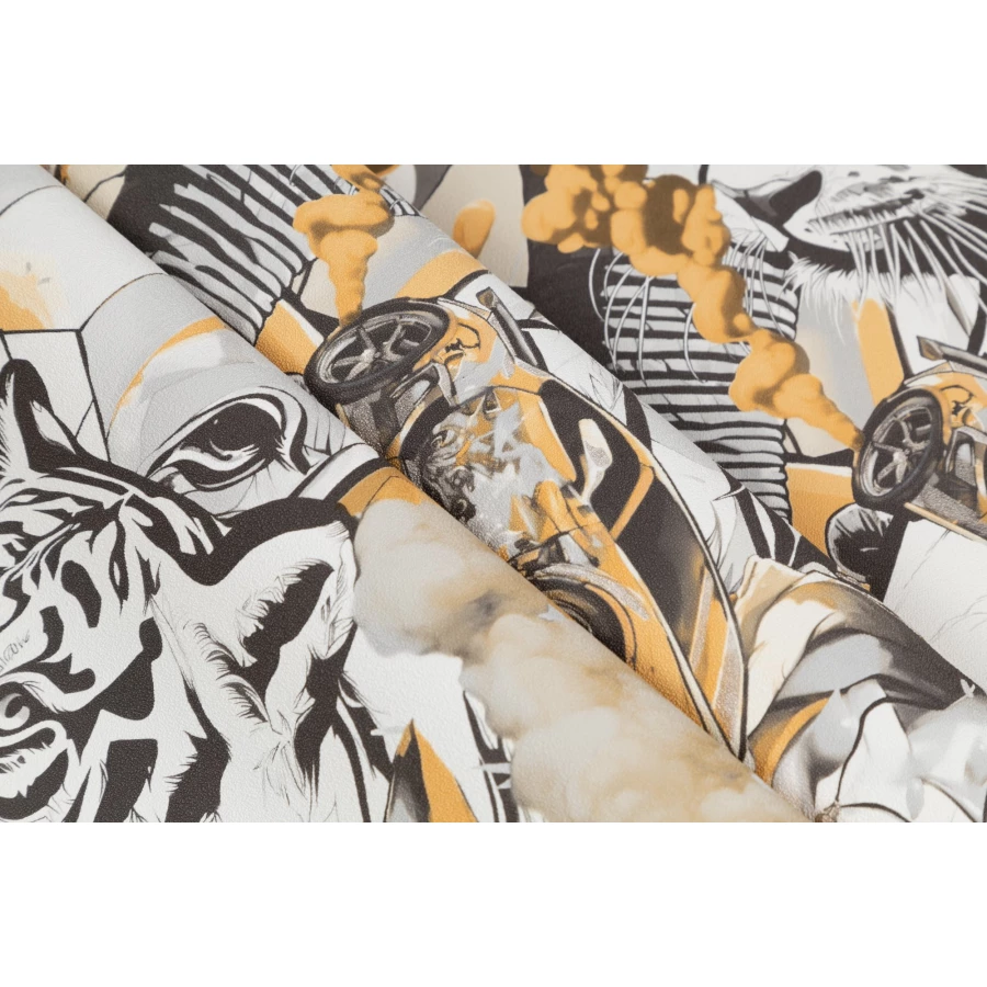 Обои флизелиновые Palitra Home Anime HomeColor серые HC72283-49 1,06х10,05 м