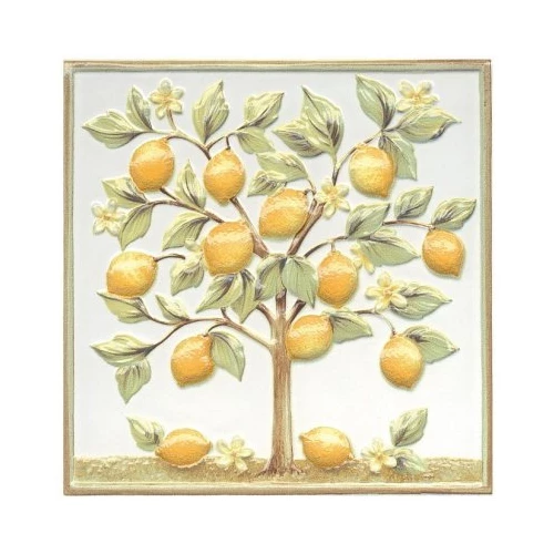 Декор Kerama Marazzi Капри лимонное дерево TLA001 20х20 см