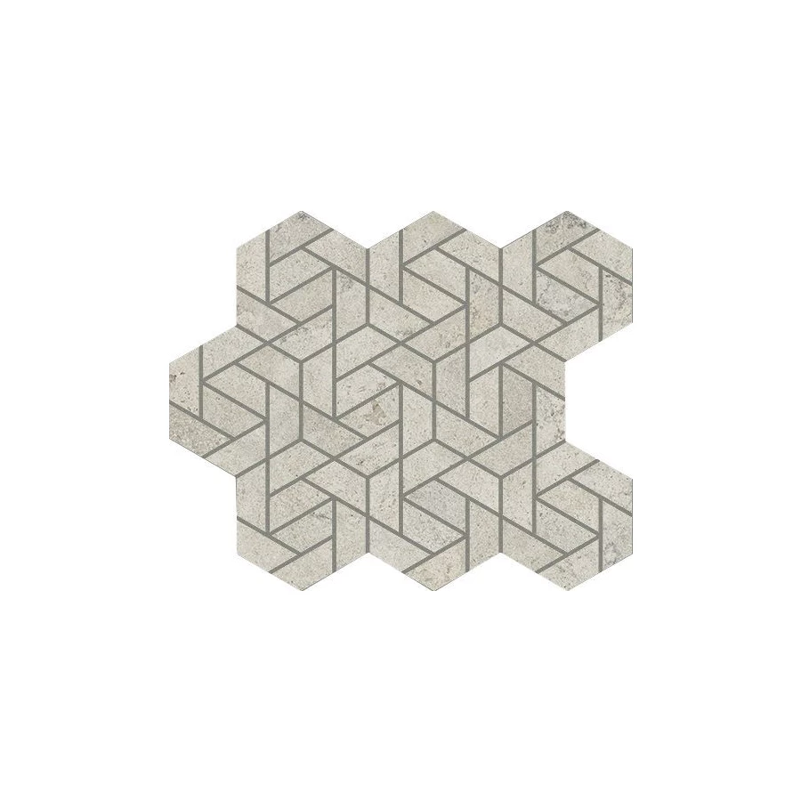 Мозаика Italon Метрополис Абсолют Сильвер айкон 620110000155 34,7х28,6 см