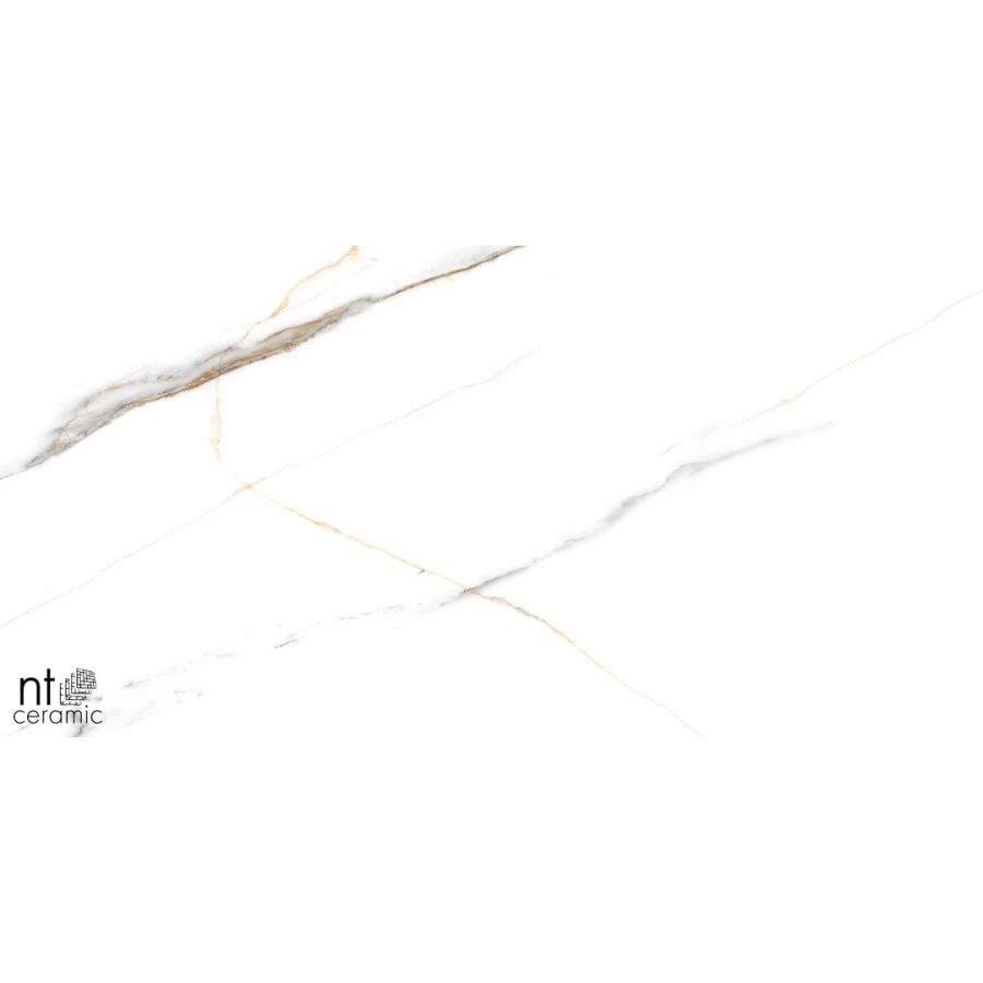 Керамогранит NT Ceramic Marmo Maritaca Statuario Ultra White Полированный NTT99513M 120х60 см