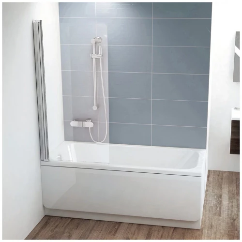 Шторка для ванны Ravak CVS1-80 L блестящий транспарент 7QL40C00Z1 80x150 см