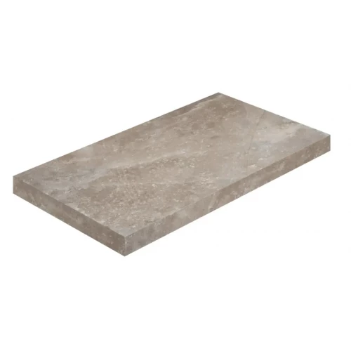 Ступень угловая левая из керамогранита ColiseumGres Riviera Ривьера Дарк матовая серая 620070002860 60х33 см