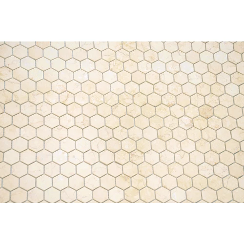 Мозаика из натурального камня LeeDo Ceramica Botticino MAT hex бежевый 28,5x30,5 см
