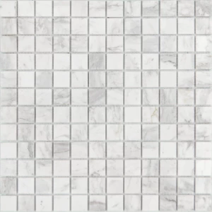 Мозаика из натурального камня Caramelle Mosaic Dolomiti bianco POL серо-белый 29,8x29,8 см
