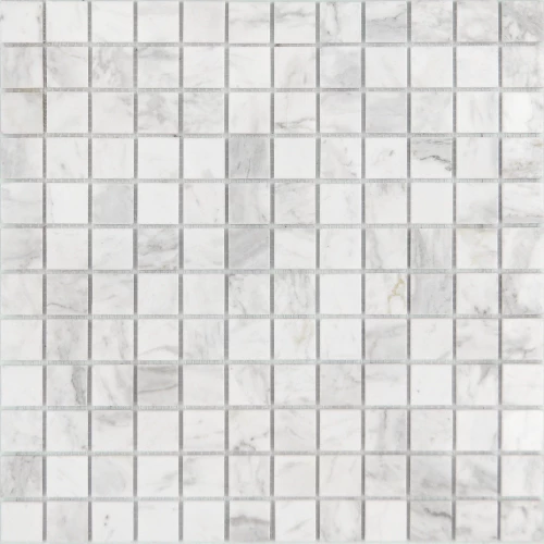 Мозаика из натурального камня Caramelle Mosaic Dolomiti bianco POL серо-белый 29,8x29,8 см