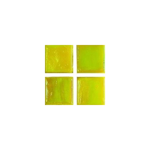 Стеклянная мозаика JNJ Mosaic Ice Jade сетка 15x15 глянцевая желтая IC81-1 29,5х29,5 см