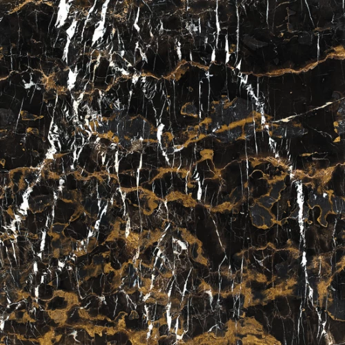 Керамогранит Marmocer Classic Polish Finished Michelangelo глянцевый черный MCHL60X60 60x60 см