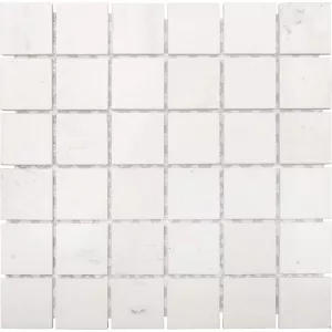 Мозаика Starmosaic MwP нат. мрамор белый 30,5x30,5 см